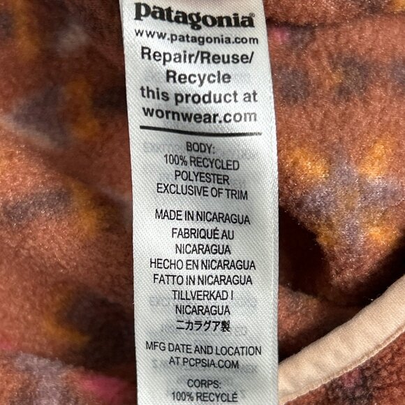 Patagonia Synchilla Snap-T Wandering Woods Sisu Brown XS - Picture 12 of 16